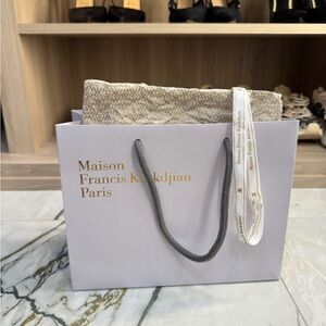 Maison Francis Kurkdjian Paris Gift Bag, size 10.5x8x4.5”.